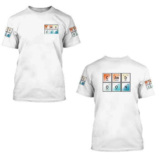 Cameroon | Periodic Table of Elements 3D T Shirts