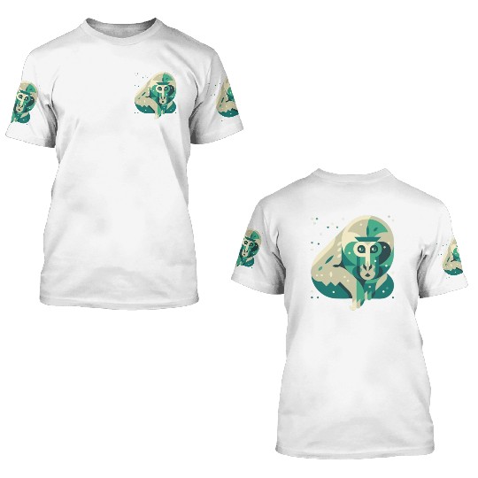 snow monkey 3D T Shirts