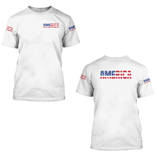 America Will Be Great Again Black 3D T Shirts