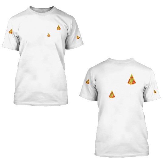 pizza is my valentine670 3D T Shirts