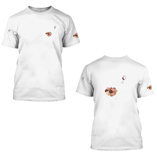 Funny Valentines Day Happy Eat Chocolate Alone Day 3D T Shirts