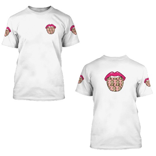 Monkey Lips 3D T Shirts