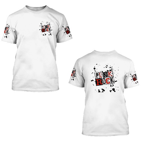 PUNK ROCK 3D T Shirts