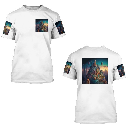 Psychedelic City 3 3D T Shirts