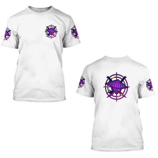 Samurai Monster Paintball 3D T Shirts