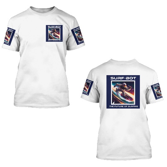 Robot Silver Surfer 3D T Shirts