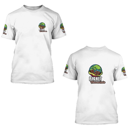 Save Planet Chocolate 3D T Shirts