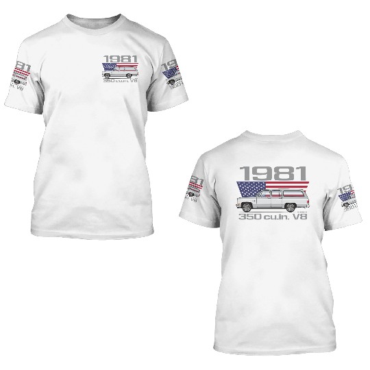 1981 Light Silver 3D T Shirts