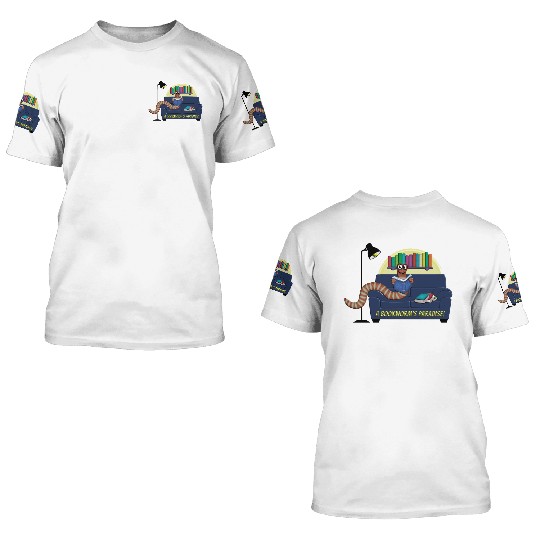 A Bookworm's Paradise 3D T Shirts