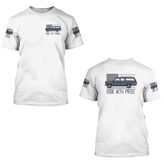 ride Midnight Blue 3D T Shirts