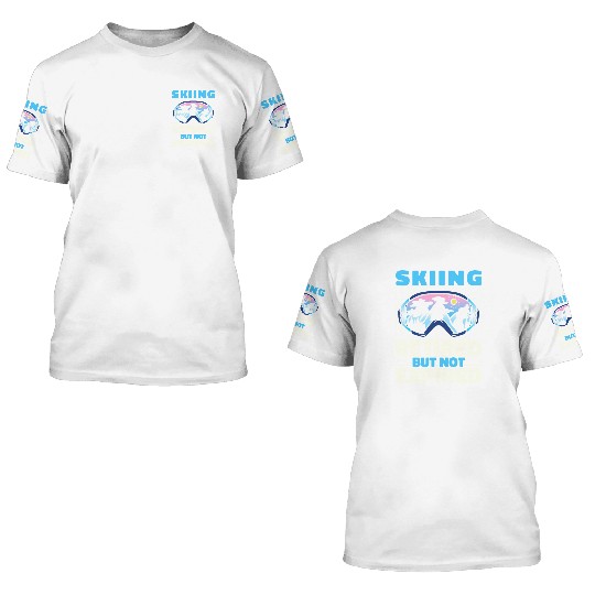 Skiing Skier Retired 3D T Shirts