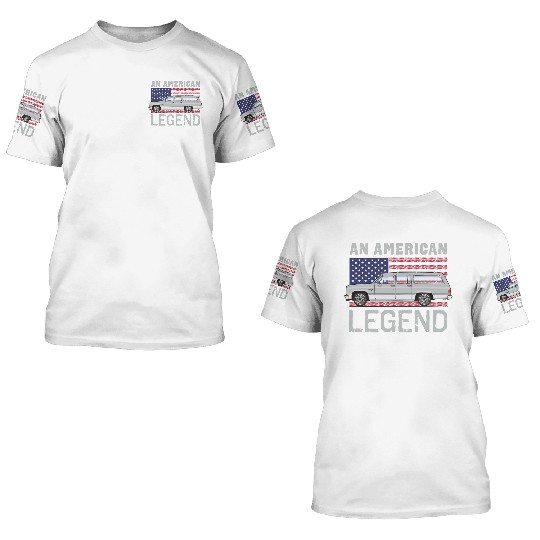 legend Light Silver 3D T Shirts