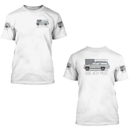 ride Light Silver 3D T Shirts