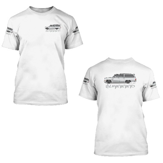 SLAMMMD Light Silver 3D T Shirts