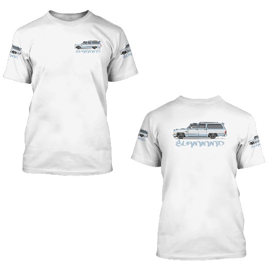 SLAMMMD Light Blue 3D T Shirts