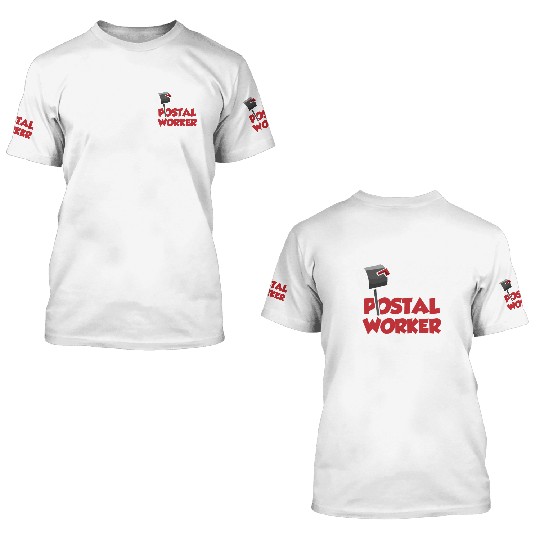 Postal Worker, postal worker, mailman, postman 3D T Shirts