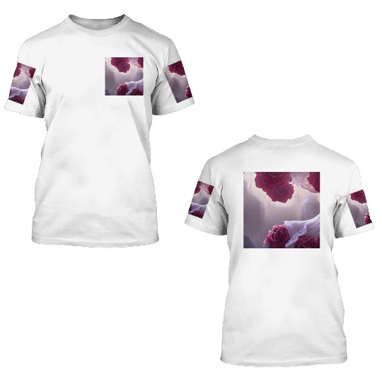 Fantasy Roses and Silk 3D T Shirts