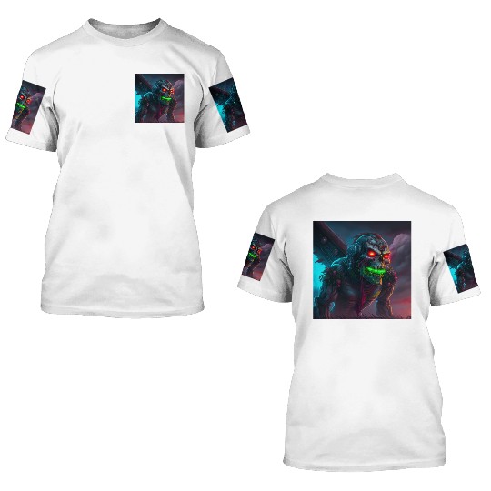 ZOMBIE IRON MAIDEN (version 15) 3D T Shirts