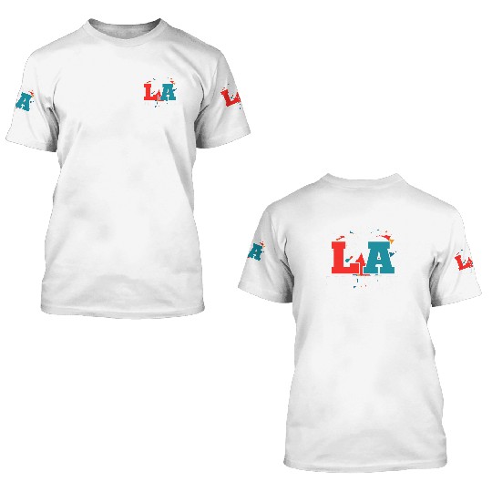 Los Angeles LA California Gift 3D T Shirts
