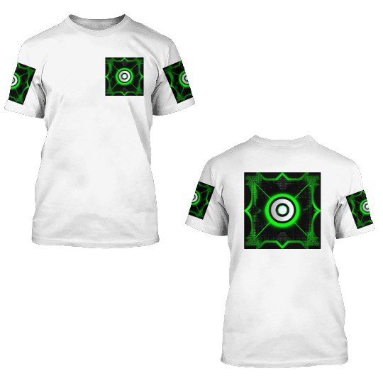 Cyberpunk Inspired Green Theme - The Switch 3D T Shirts