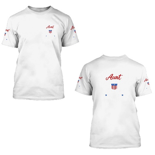 Proud US Coast Guard Aunt 3D T Shirts