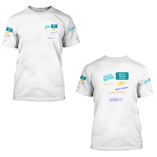 Car racing team design 3D T Shirts