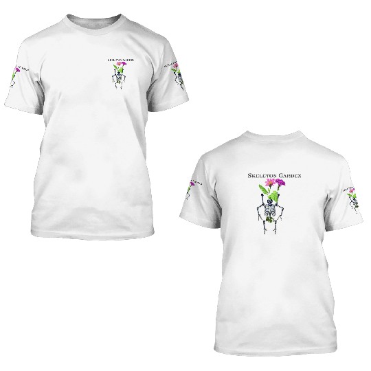 Skeleton garden 3D T Shirts