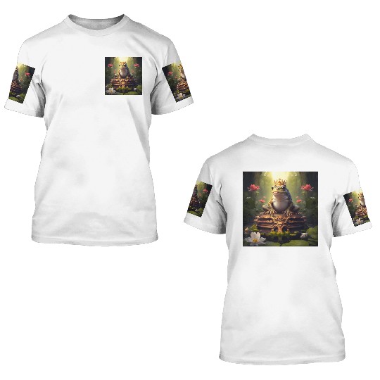 The Frog Prince's Throne 3D T Shirts