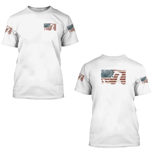 Robot Robotics Engineer American 3D T Shirts