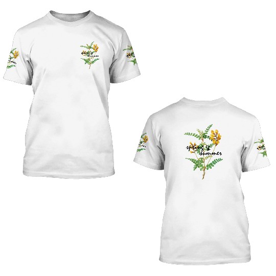yellow flower 3D T Shirts