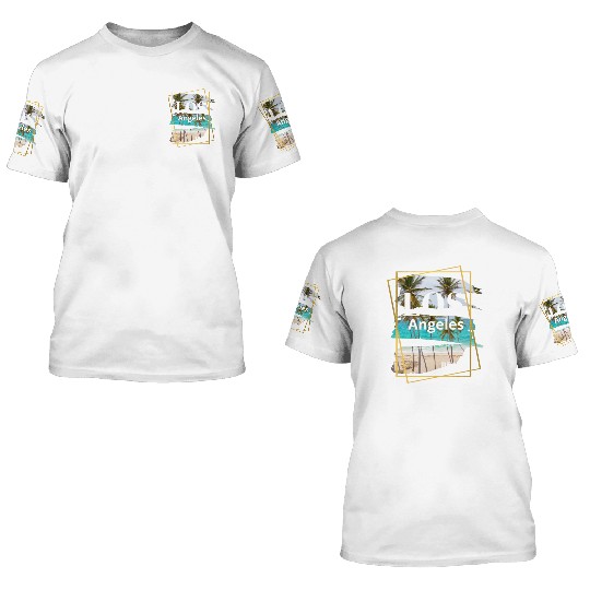 Los Angeles beach 3D T Shirts