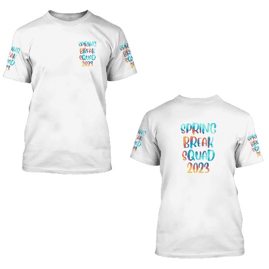 Spring Break Squad Summer Vacation Spring Break 3D T Shirts
