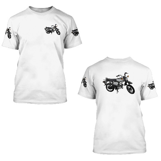 Simson S51 S50 Enduro Motorcycle 3D T Shirts