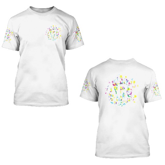 School Art Teacher 3D T Shirts