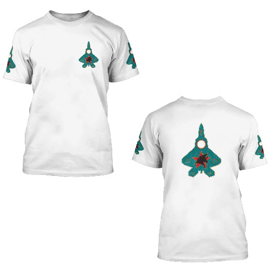 Industrial f-22 USAFAircraft 3D T Shirts