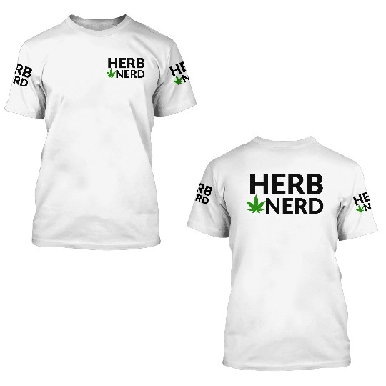HERB NERD 3D T Shirts
