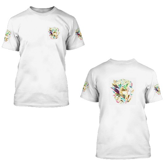 Funny Mardi Gras Carnival parade 3D T Shirts