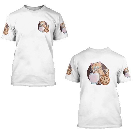 Cookie Kitty 3D T Shirts