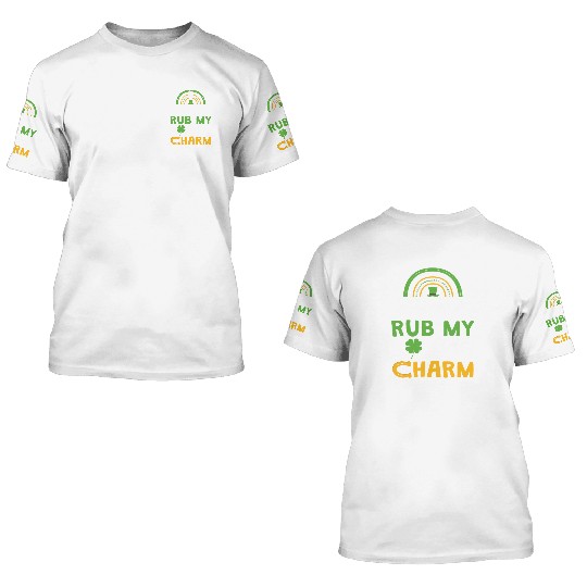 Rub Lucky Charm St Patrick's Day Ireland 3D T Shirts