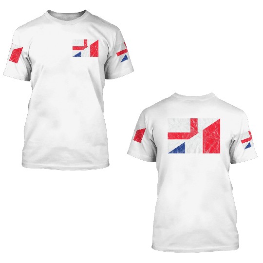 Vintage England France 3D T Shirts