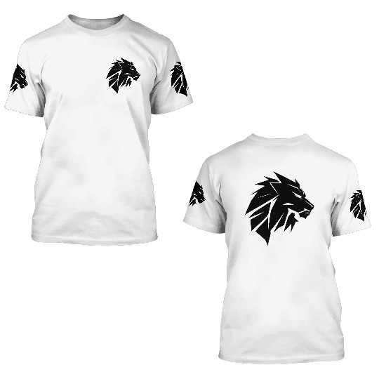 Stylish Lion's Head With Mane 3D T Shirts