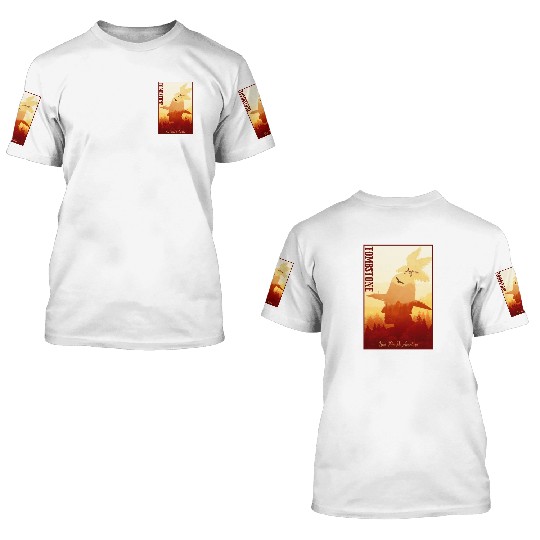Tombstone Arizonna wild west town 3D T Shirts