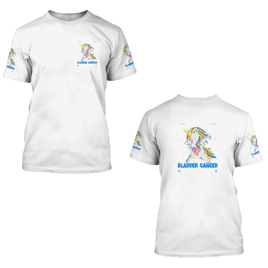 Bladder Cancer Warrior Bladder Cancer Awareness 3D T Shirts