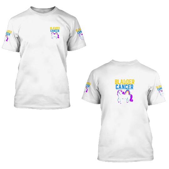Bladder Cancer Warrior Bladder Cancer Awareness 3D T Shirts