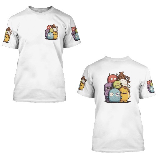 my imaginary friends 3D T Shirts