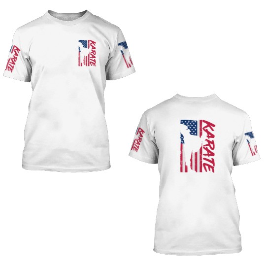 Karate Usa 3D T Shirts