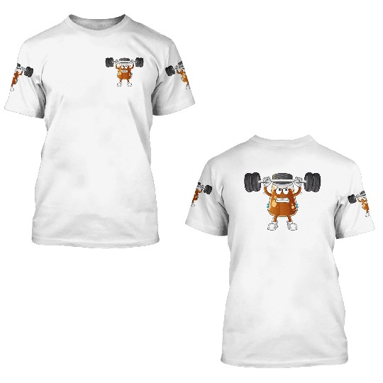 funny gym Pepper 3D T Shirts