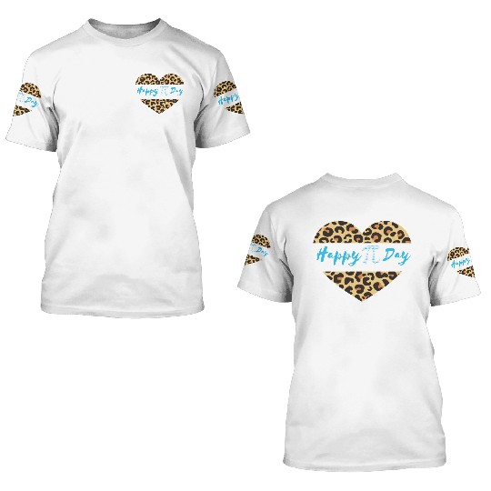 Happy Pi Day Mathematic Math Teacher 3D T Shirts