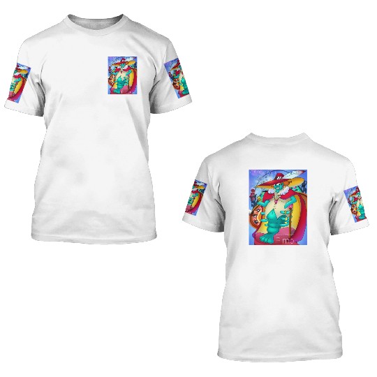 Cornbread Shrimp Da' Pimp (green) 3D T Shirts