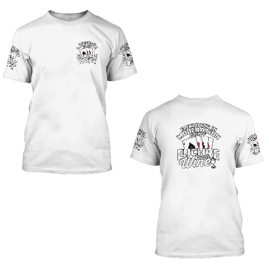 Card Game Games Playing Card Poker Euchre 3D T Shirts